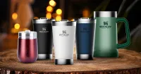 Copo Térmico TIPO STALEY MODELOS Inox Tampa Abridor Cerveja Gelada PERSONALIZADO - Foto 4