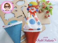  G1.736 Gabarito de Moldes  em MDF Pula Palhaço By Odette - Foto 2