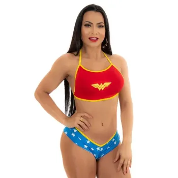 Mini Fantasia Mulher Maravilha Tam Único - 7053