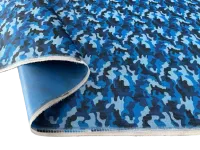Lona Poliéster 600 Camuflado Azul - Metro
