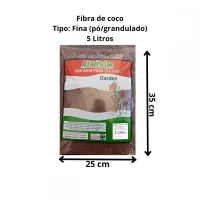 Fibra de Coco Fino Marca Amafibra - 5 Litros - Foto 2