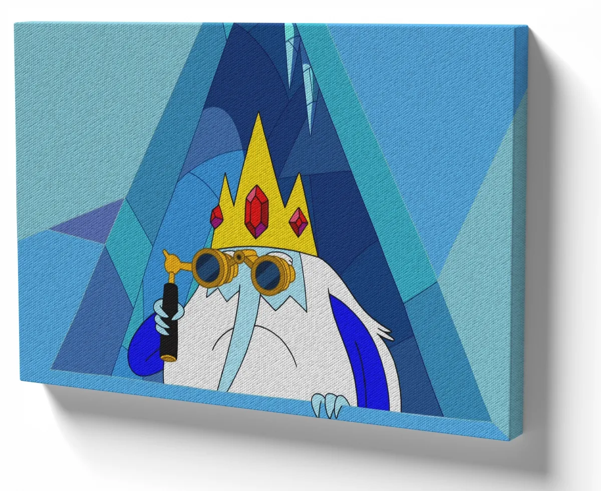 Quadro decorativo tela Rei Gelado Hora Aventura Imagem