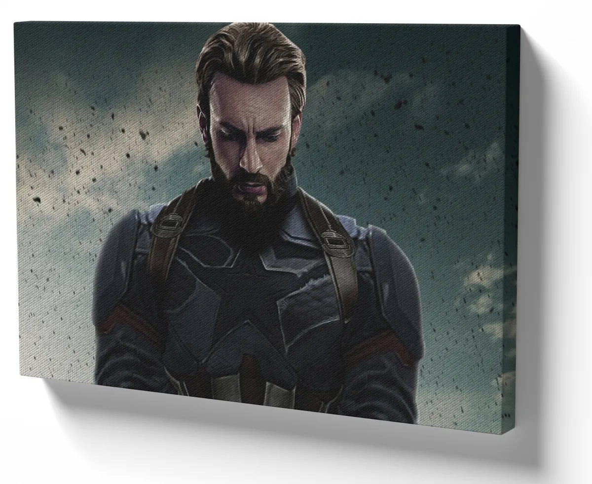 Quadro decorativo tela Capitão América Chris Imagem