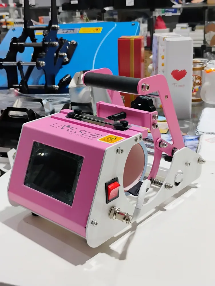 PRENSA CILINDRICA ELITE POCKET BY CRAFT EXPRESS 220V- ROSA Imagem