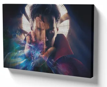 Quadro decorativo tela Doutor Estranho dedos
