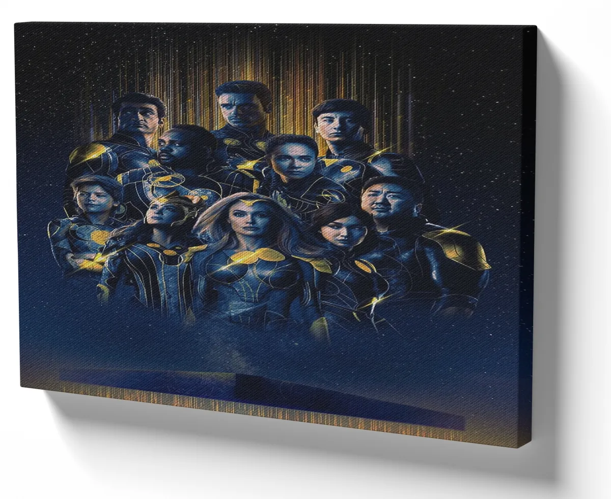 Quadro decorativo tela Eternos super heroi Imagem