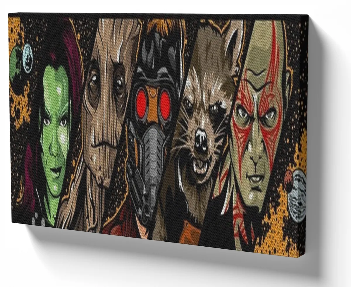 Quadro decorativo tela Guardiões Da Galáxia herois