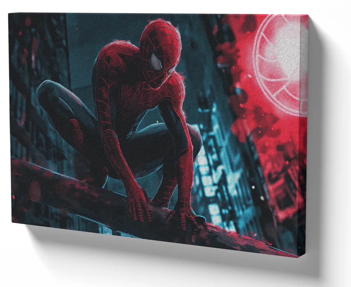 Quadro decorativo tela Homem Aranha 3D Imagem
