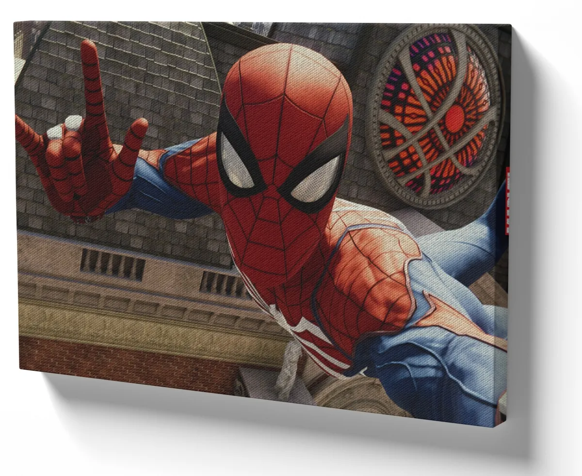 Quadro decorativo tela Homem aranha mão teia Imagem