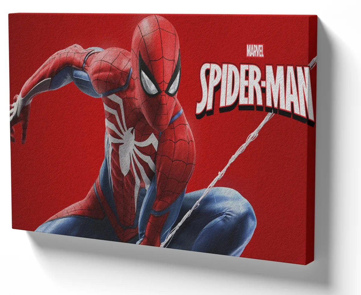 Quadro decorativo tela Homem aranha vermelho