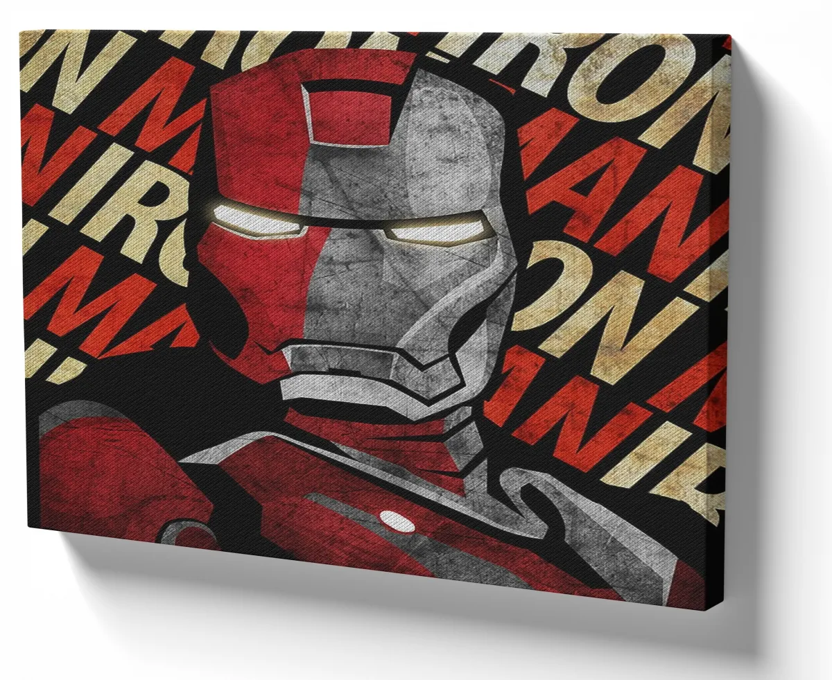 Quadro decorativo tela Homem de Ferro postura