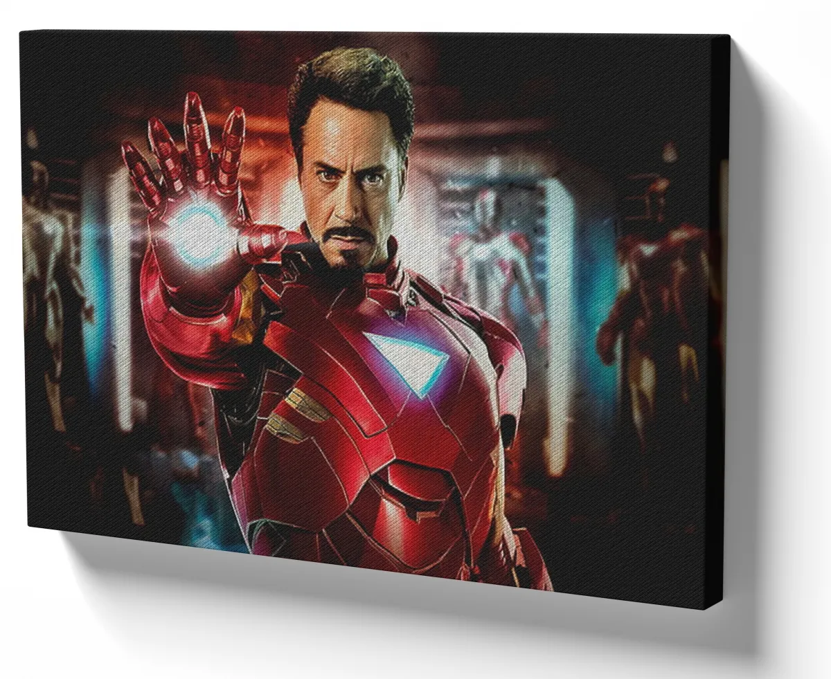 Quadro decorativo tela Homem de Ferro Robert Imagem