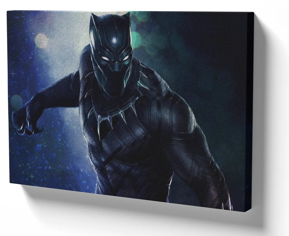 Quadro decorativo tela Pantera Negra Wakanda Imagem