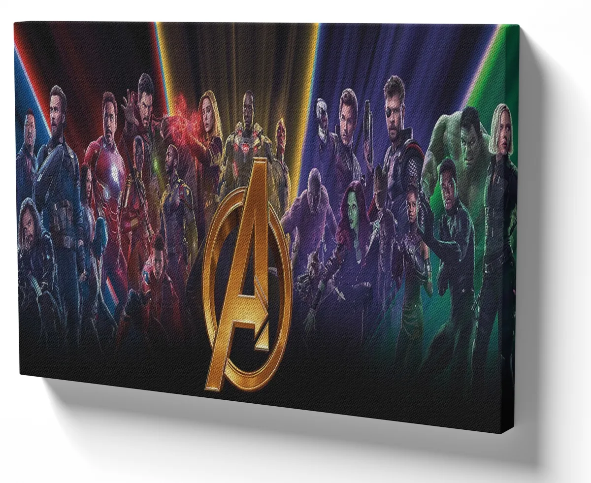 Quadro decorativo tela Vingadores Guerra Infinita
