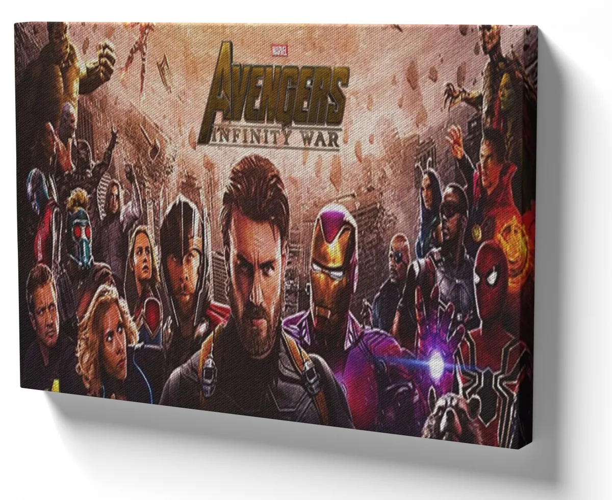 Quadro decorativo tela Vingadores Guerra Infinita avengers Imagem