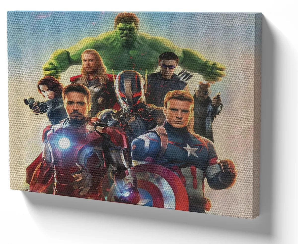 Quadro decorativo tela Vingadores hulk thor