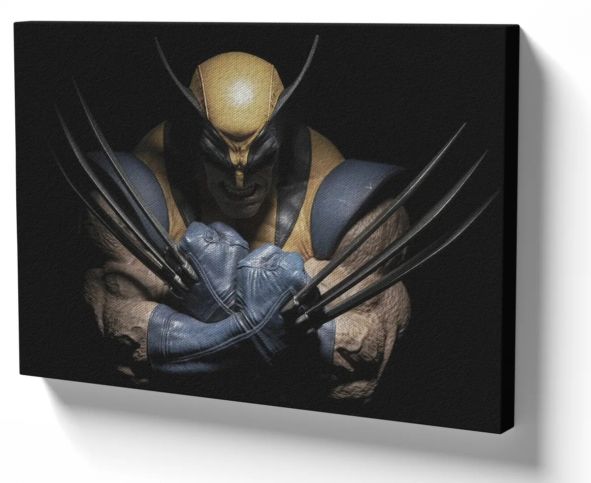 Quadro decorativo tela Wolverine uniforme