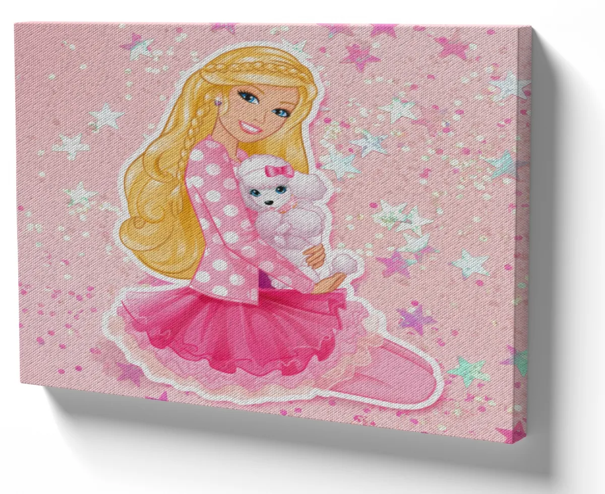 Quadro decorativo tela Barbie Poodle Imagem