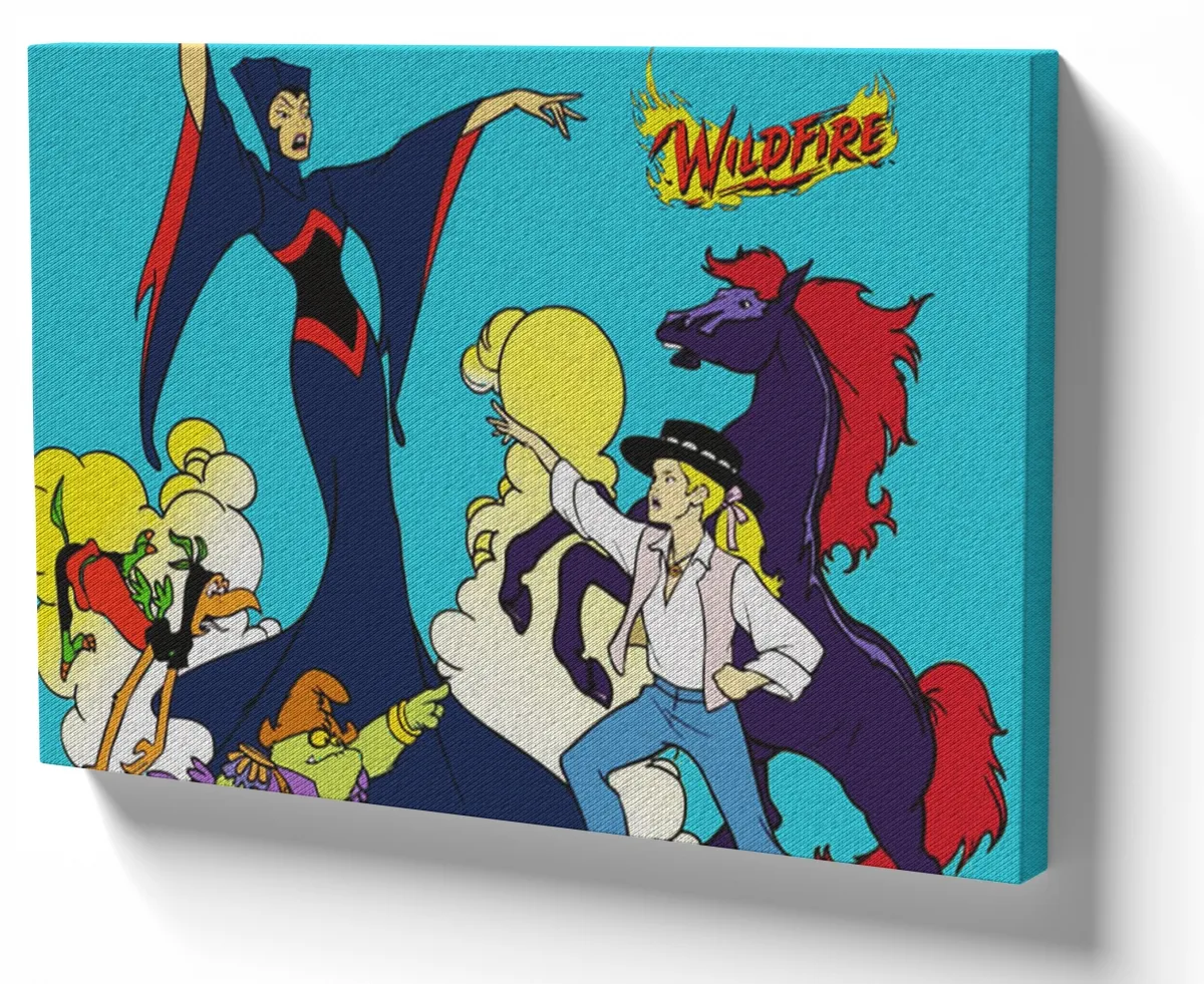 Quadro decorativo tela Cavalo de Fogo e madrasta Imagem