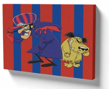 Quadro decorativo tela Dick Vigarista listras