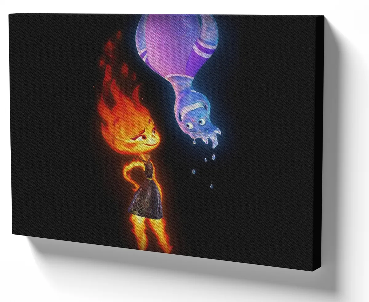 Quadro decorativo tela Elementos Disney Elementais Imagem