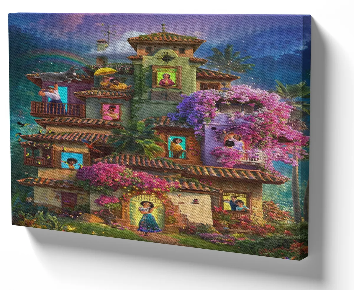 Quadro decorativo tela Encanto casa todos