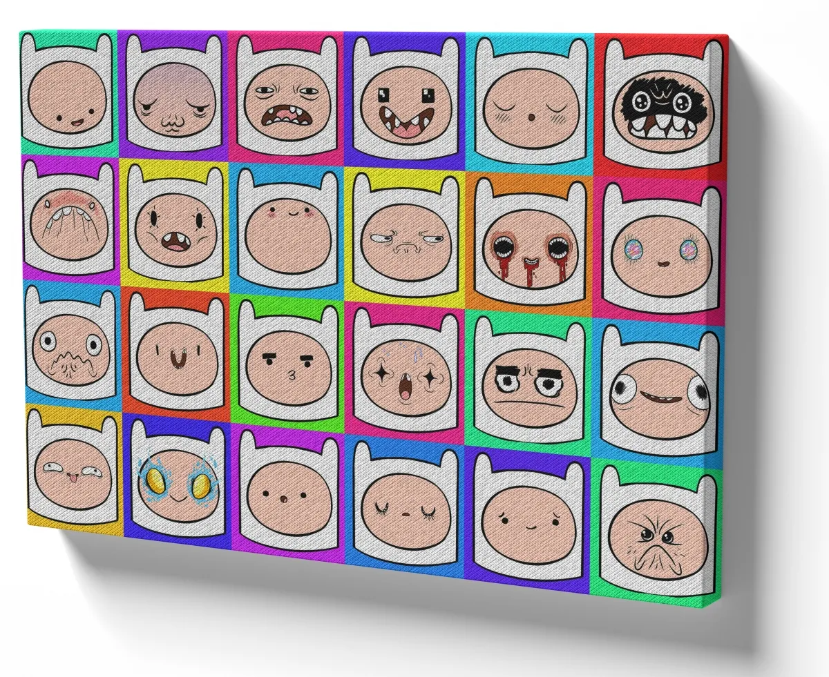 Quadro decorativo tela Finn Hora da Aventura Imagem