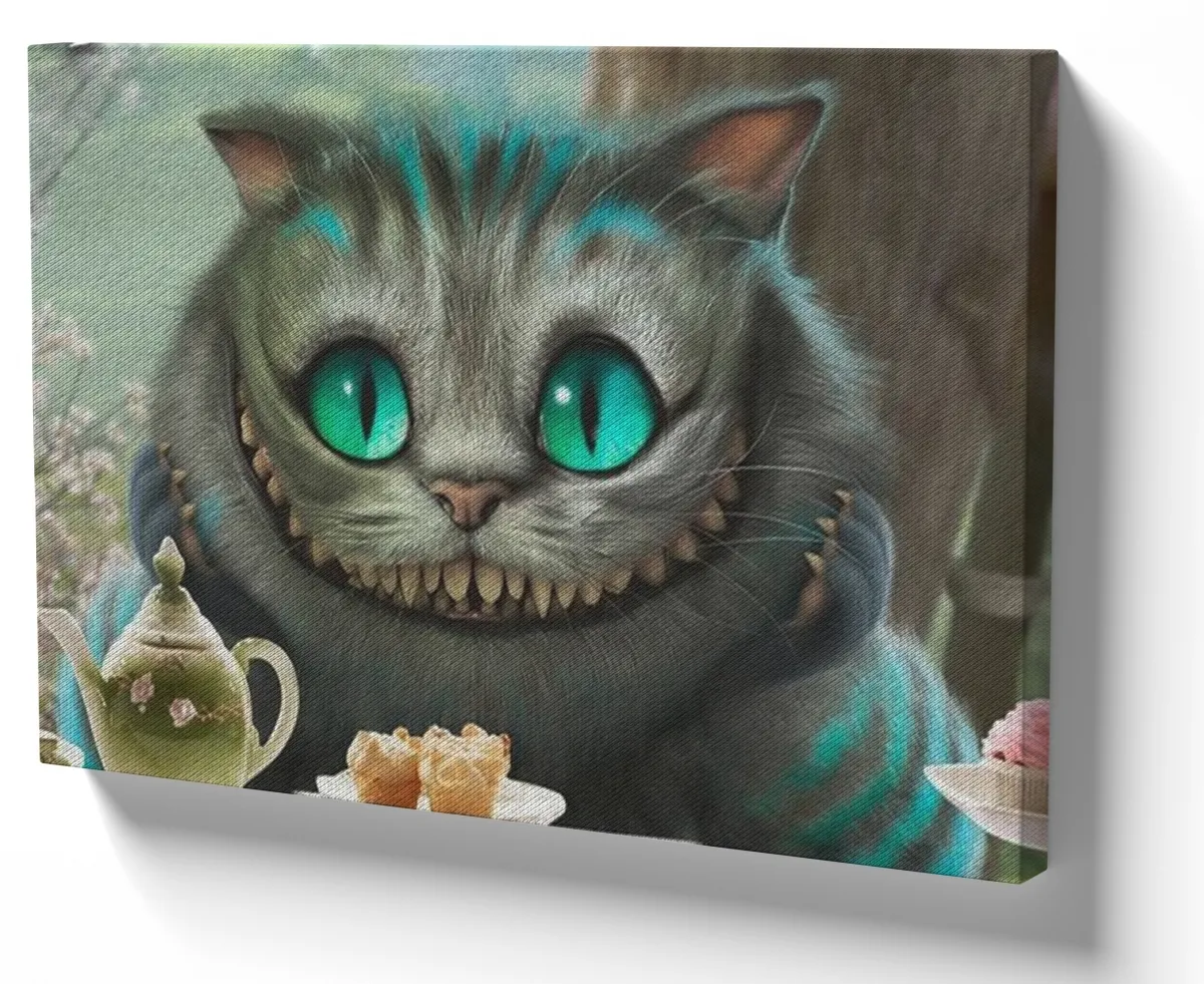 Quadro decorativo tela Gato de Cheshire