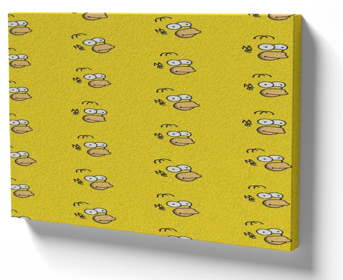 Quadro decorativo tela Homer Simpsons rosto Imagem