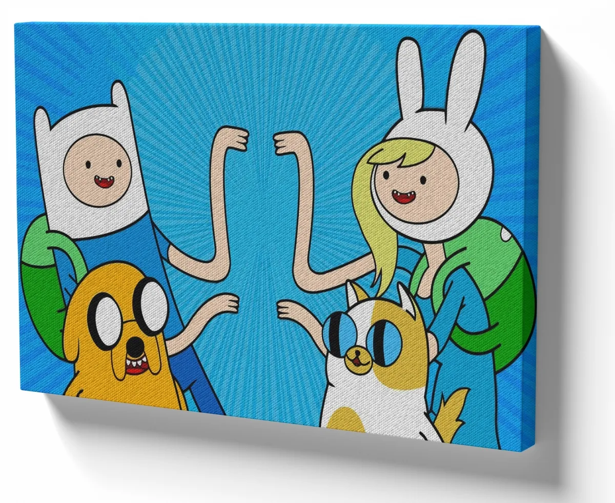 Quadro decorativo tela Hora da Aventura inverso Imagem