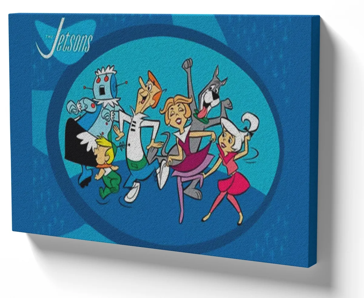 Quadro decorativo tela Jetsons Dançando hanna barbera