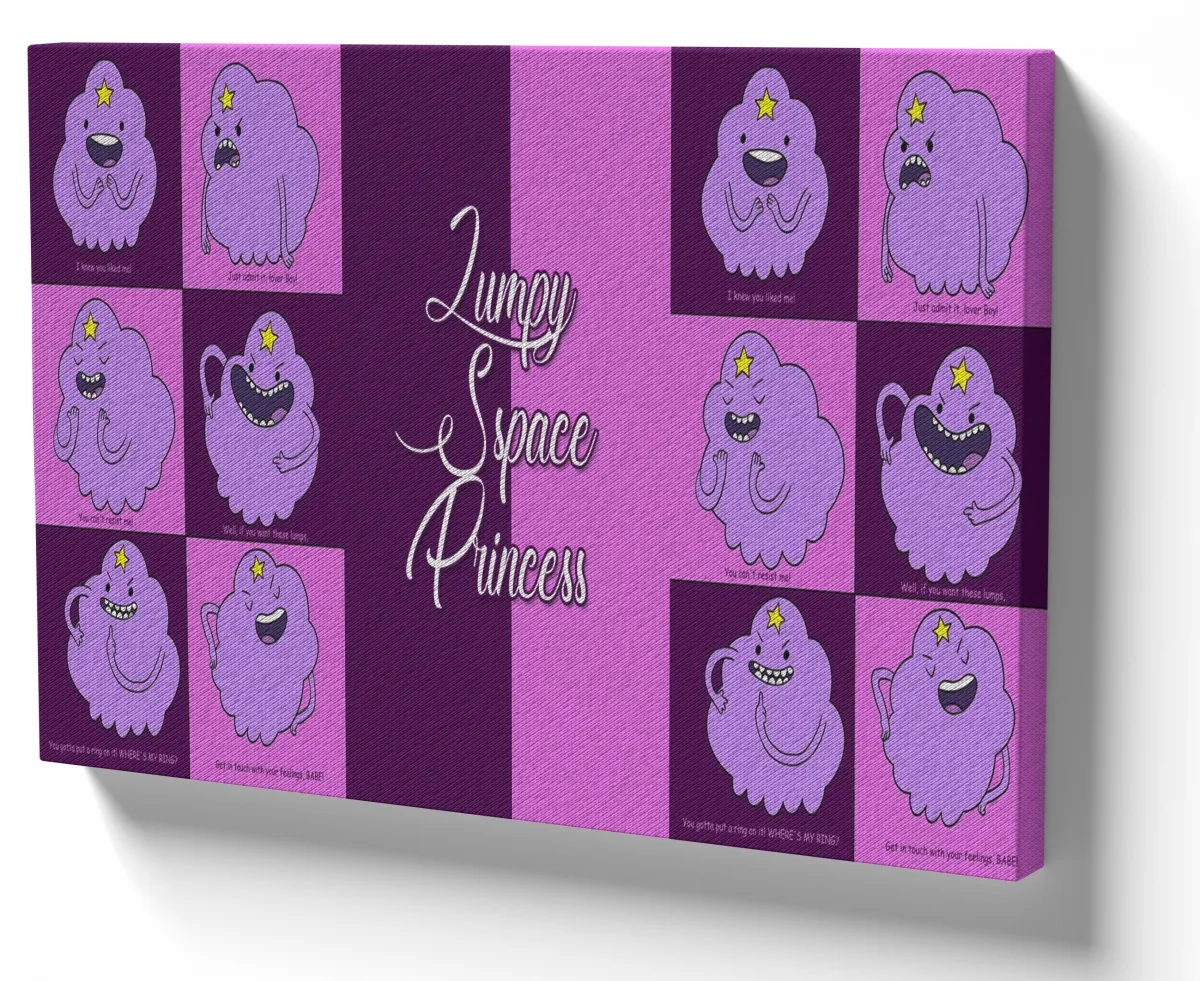 Quadro decorativo tela Lumpy space Princess Caroço aventura