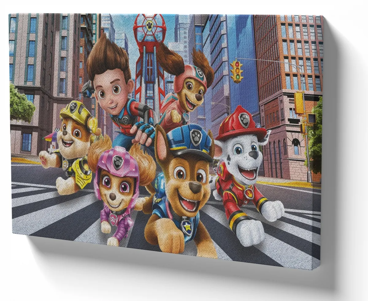 Quadro decorativo tela Patrulha Canina grupo