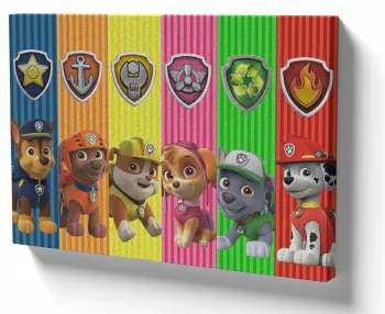 Quadro decorativo tela Patrulha Canina personagem