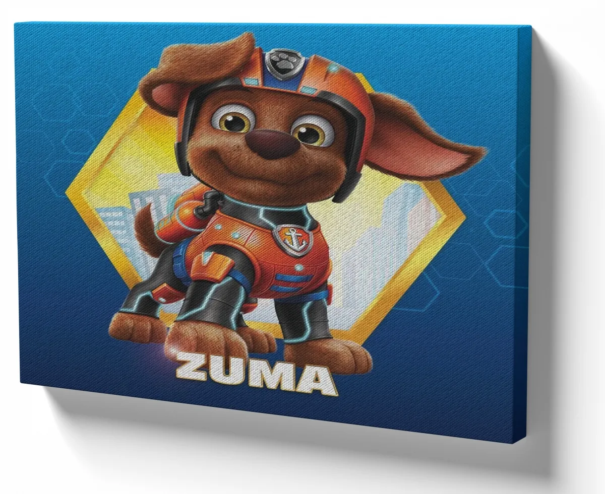 Quadro decorativo tela Patrulha Canina Zuma