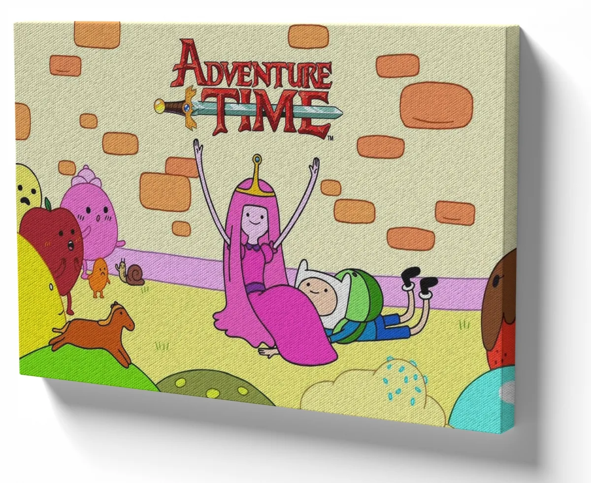 Quadro decorativo tela Princesa Jujuba e Finn hora aventura
