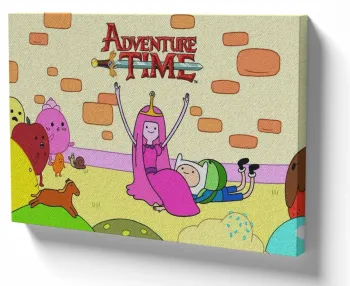 Quadro decorativo tela Princesa Jujuba e Finn hora aventura