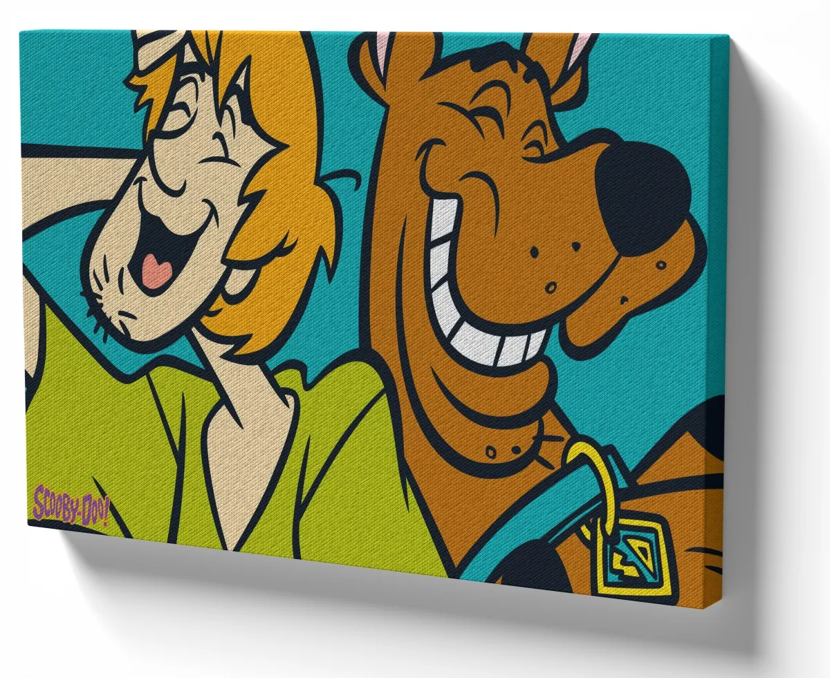 Quadro decorativo tela Scooby Doo e Salsicha Imagem
