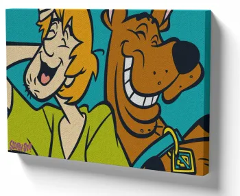 Quadro decorativo tela Scooby Doo e Salsicha