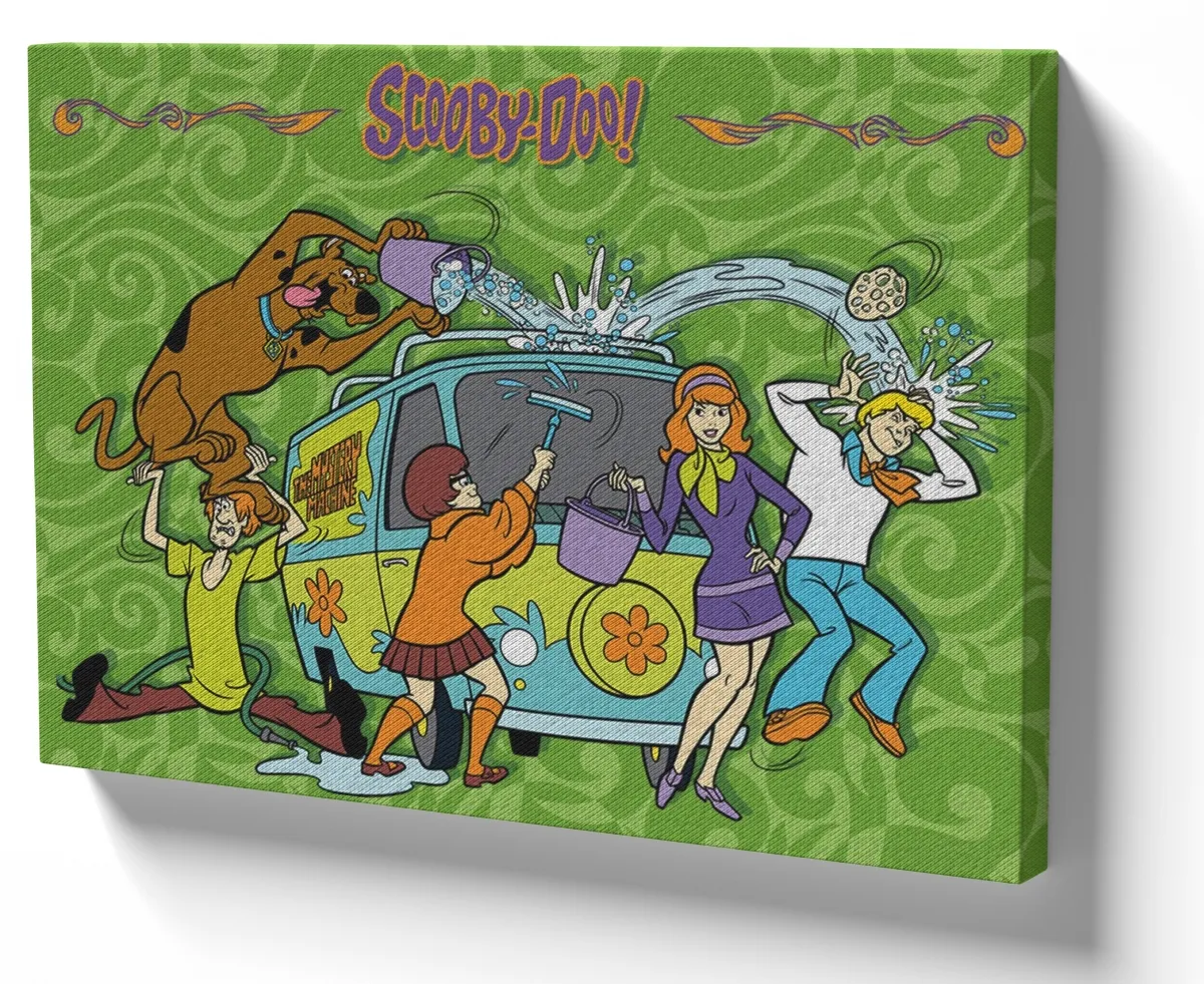 Quadro decorativo tela Scooby Doo furgão Imagem