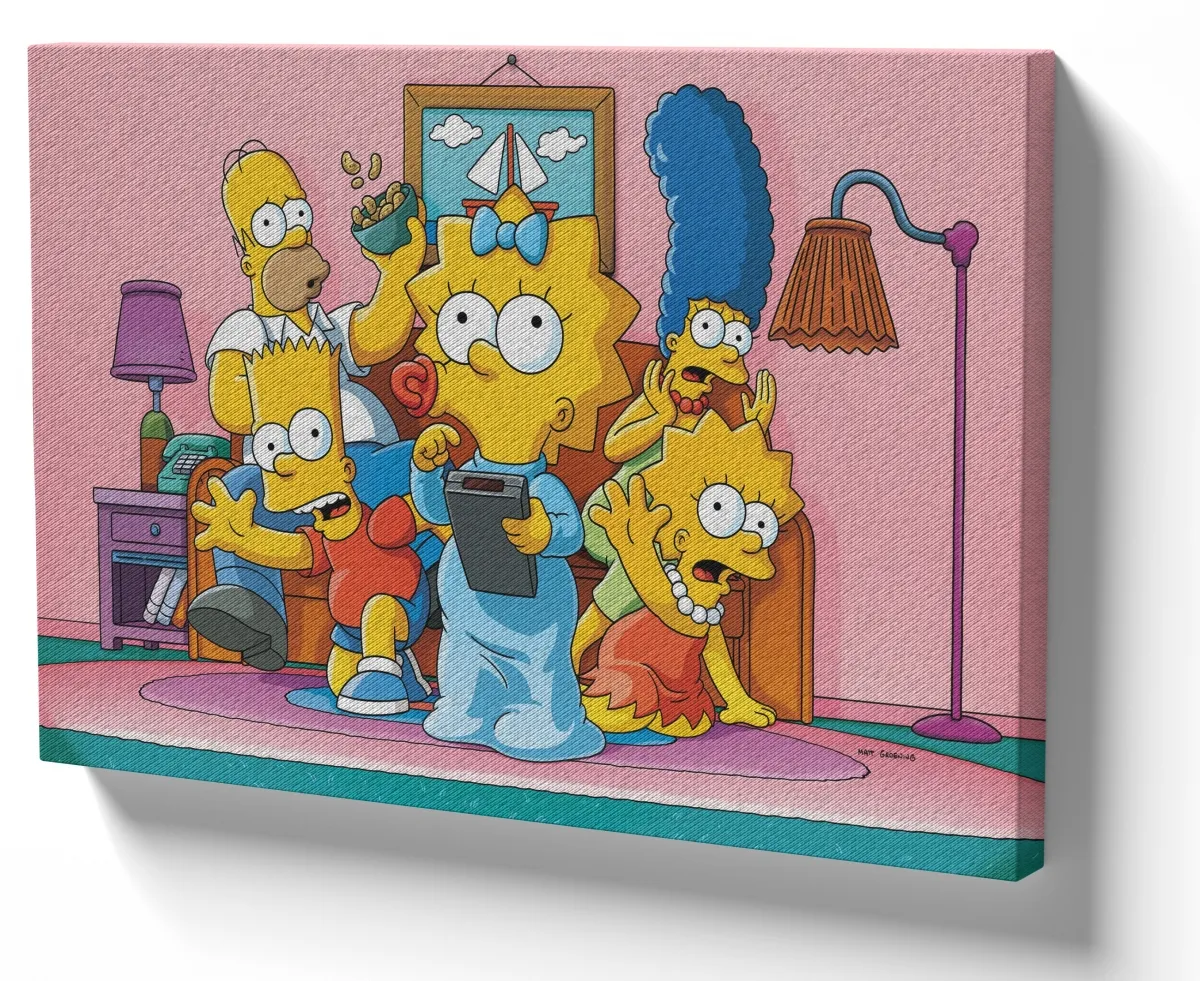 Quadro decorativo tela The Simpsons Meg controle