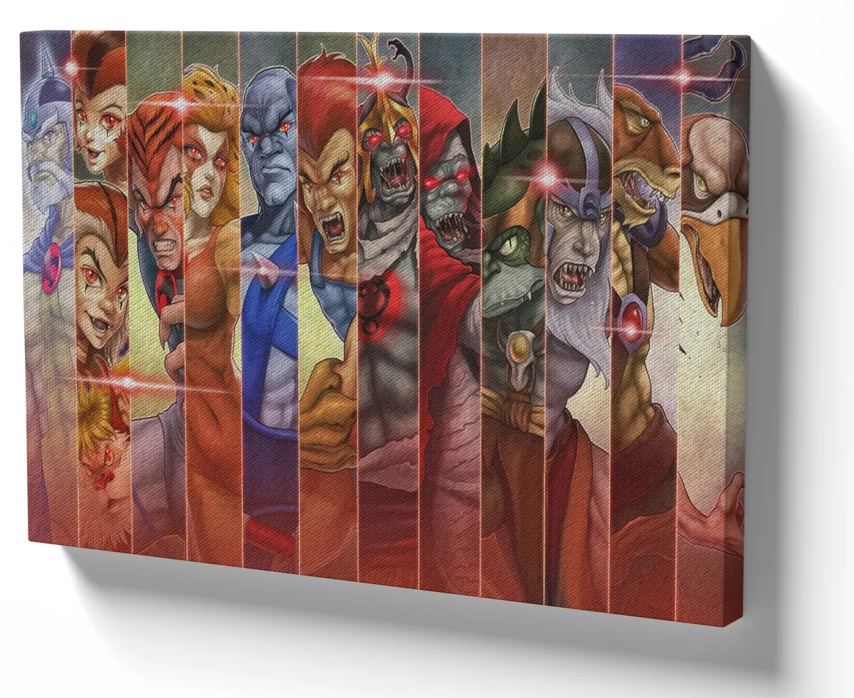 Quadro decorativo tela Thundercats barras Imagem