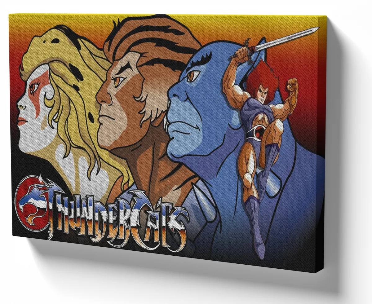 Quadro decorativo tela Thundercats Lion Pantro Tygra Sheetara