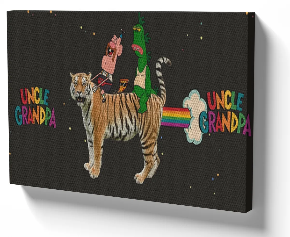 Quadro decorativo tela Titio Avô espaço tigreza