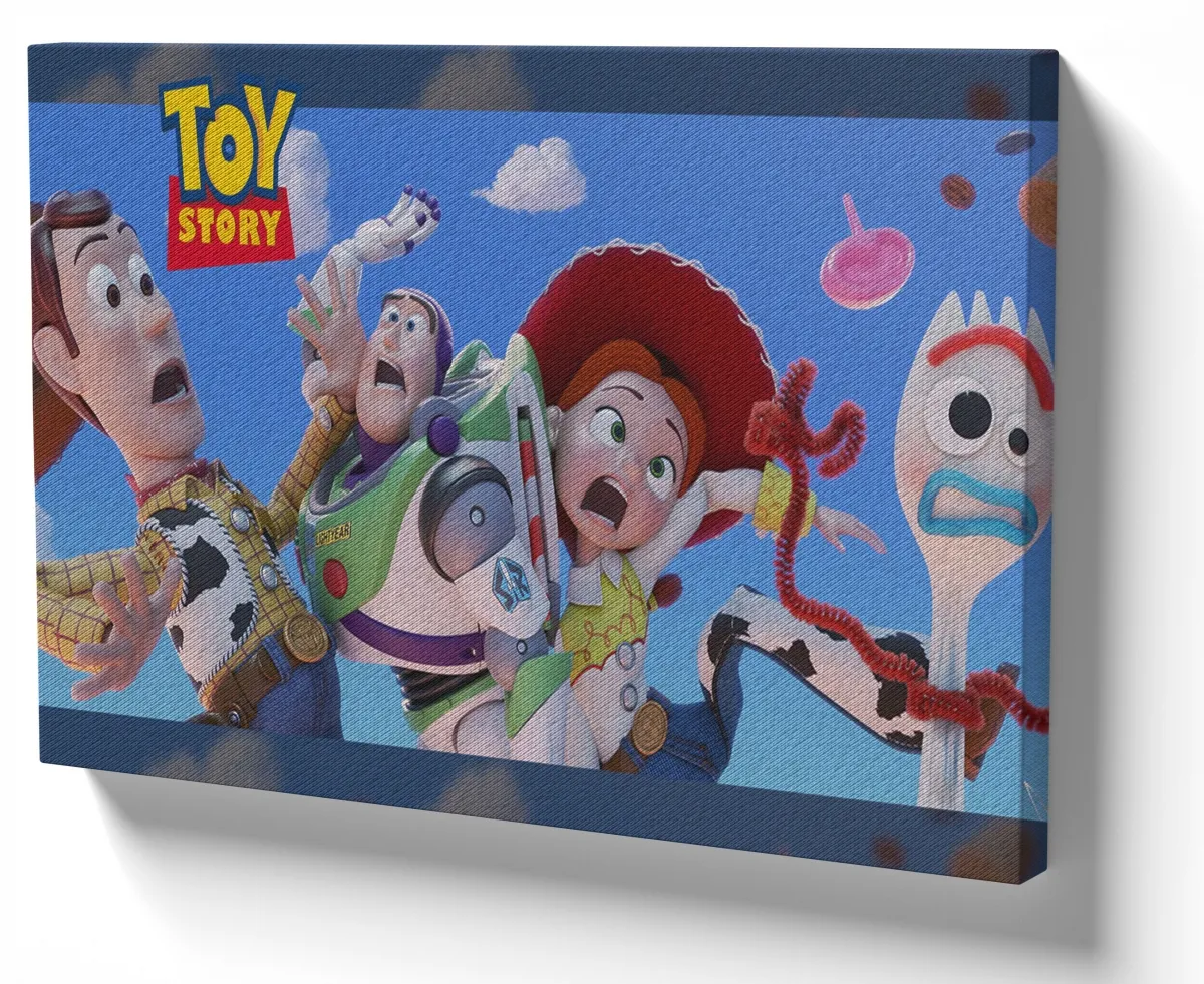 Quadro decorativo tela Toy Story wood Jessie