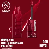 Batom líquido Maybelline NY Super Stay Vinyl Ink  e Efeito Gloss- 4,2ml  - Foto 2