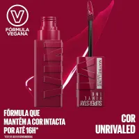 Batom líquido Maybelline NY Super Stay Vinyl Ink  e Efeito Gloss- 4,2ml  - Foto 19