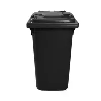 Contentor Plástico 240 Litros Preto   - Foto 4