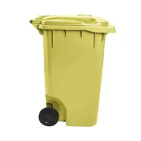 Contentor Plástico 240 Litros Amarelo - Foto 7