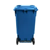 Contentor Plástico 240 Litros Azul - Foto 3